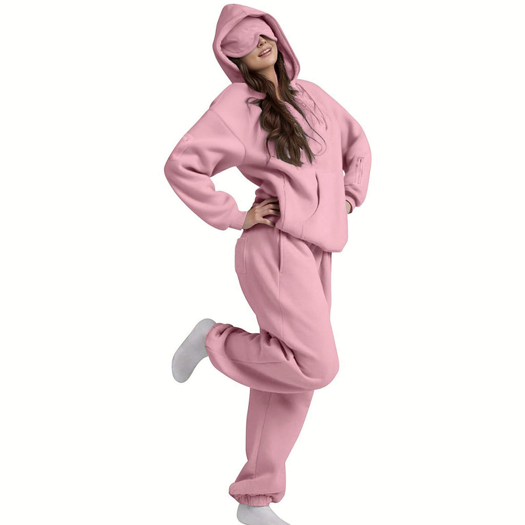 Pullover set in blush pink