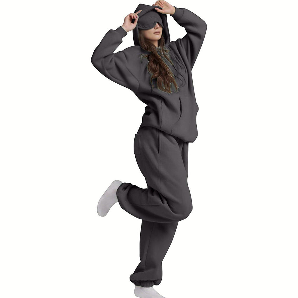 Pullover set in charcoal